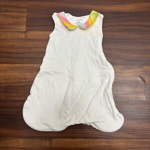 Hill House Home Newborn Rainbow Collar White Sleep Sack Tie Dye